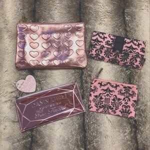 NWT Too Faced Cosmetics makeup bag set